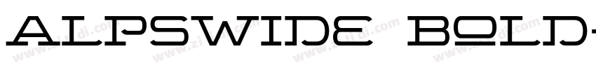 AlpsWide Bold字体转换